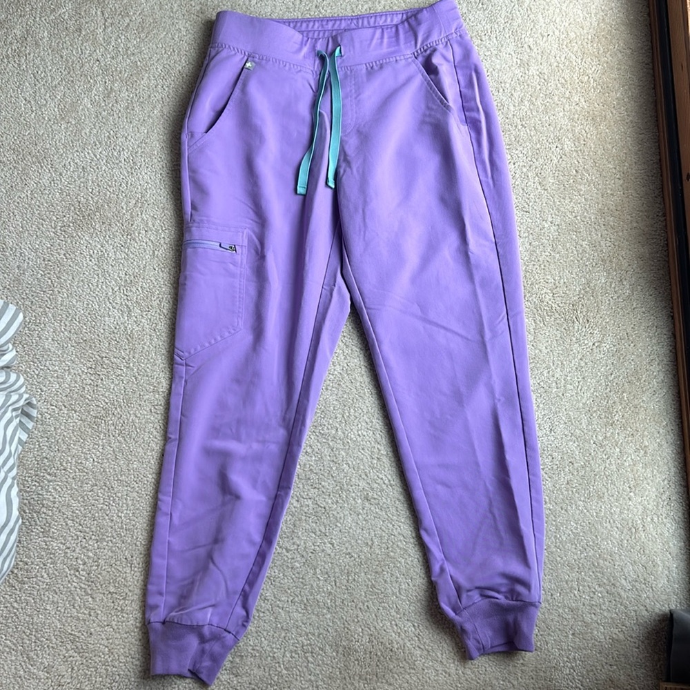 Purple Figs Jogger Scrub Pants